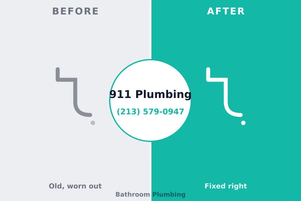 Before and after: plumbing company Bee Cave, TX